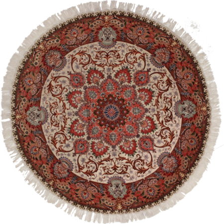 Persian Tabriz Round Rug 11274