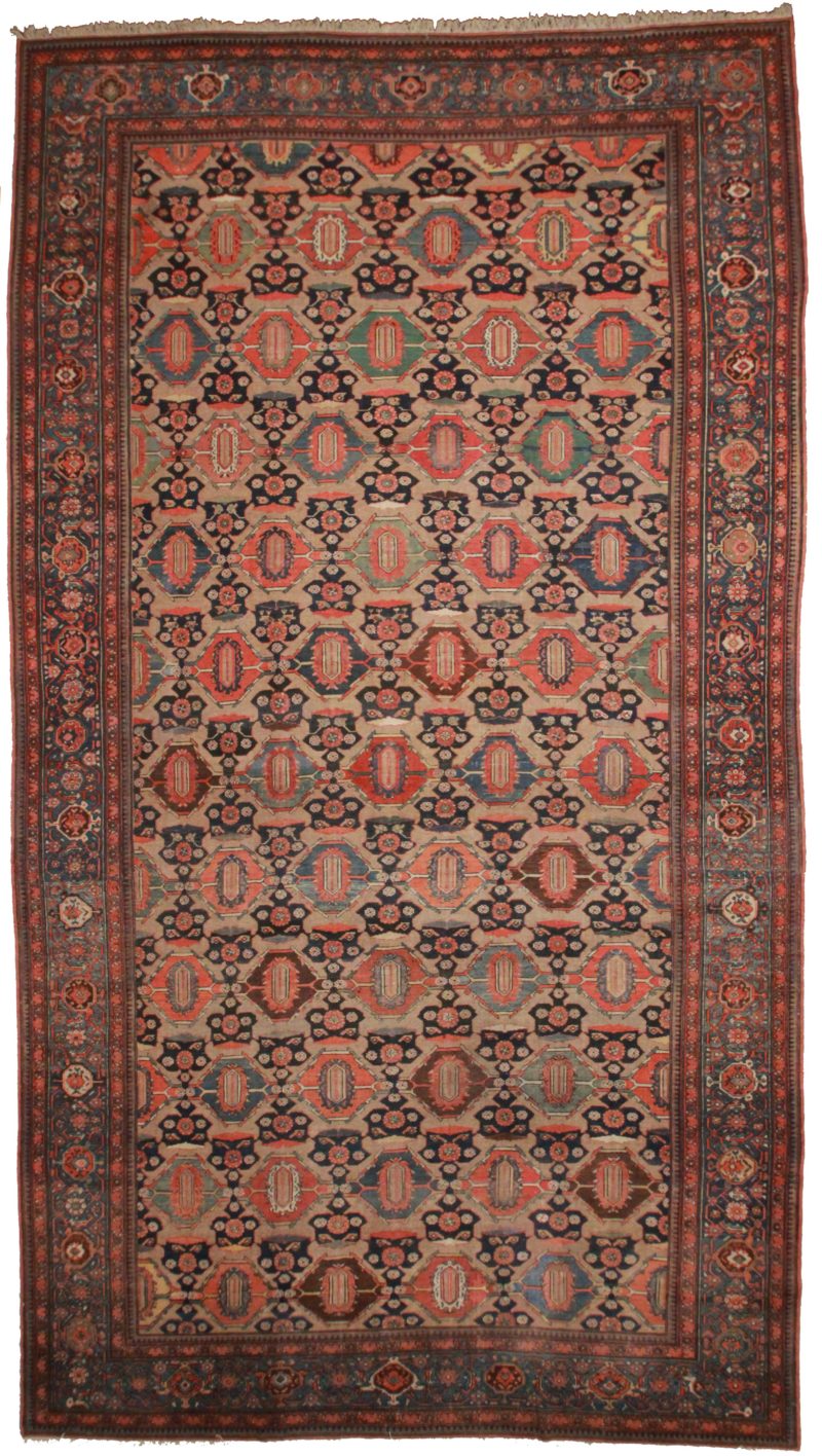 Antique Persian Hamedan 11 x 19 Rug 9809