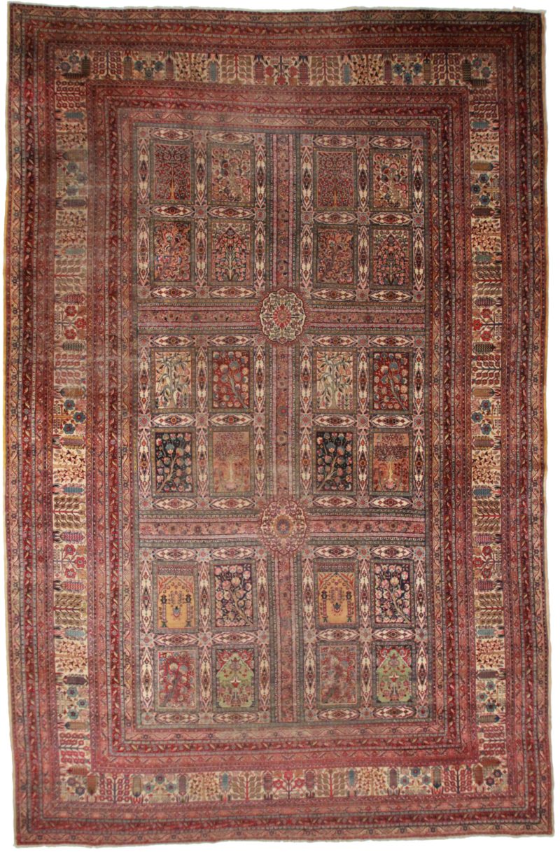 Antique Persian Kerman 11 x 17 Rug 14250