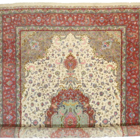 Persian Tabriz silk and wool 13x20 Rug 10625