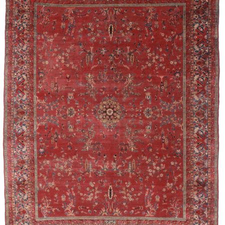Antique Persian Yazd 10x13 Rug 1157
