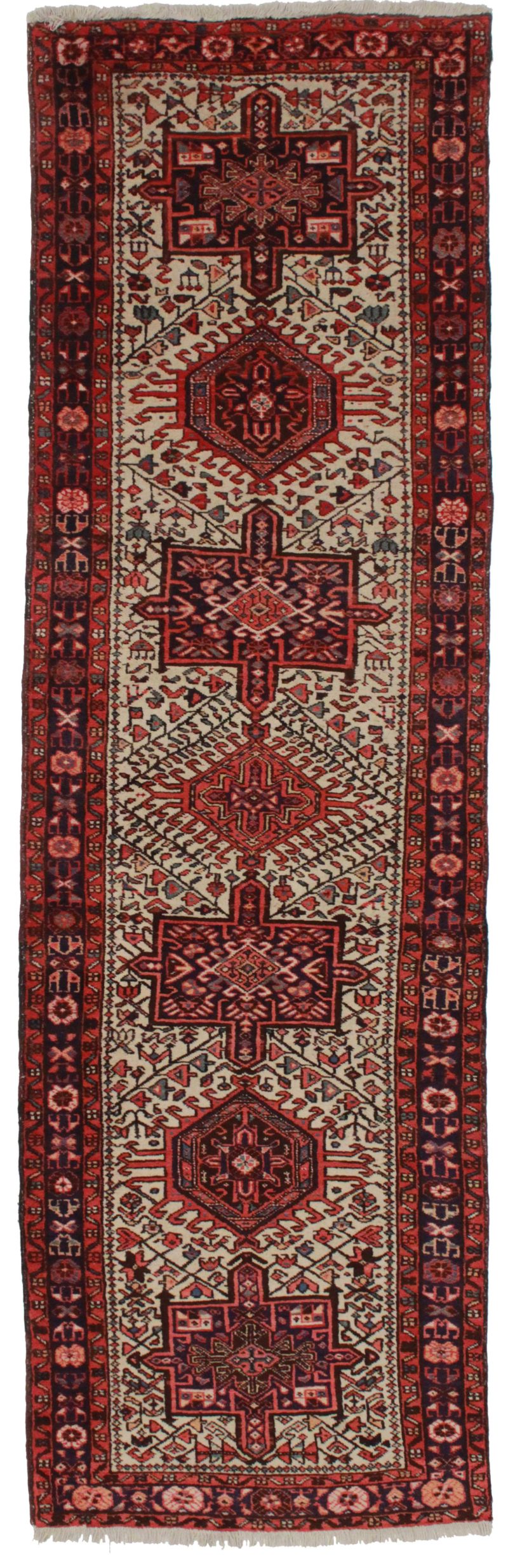 3 x 11 Persian Heriz Wool Runner 3614