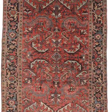 Antique Persian Heriz 7x10 Wool Oriental Rug 8042