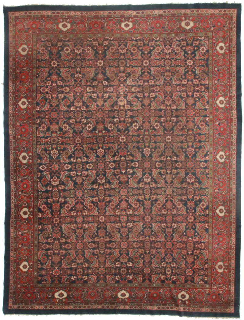 Antique Persian Mahal 10 x 13 Wool Rug 4063