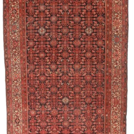 Antique Persian Malayer 7x16 Wool Rug 4297