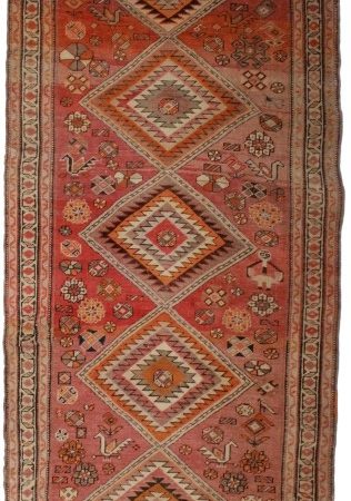 Antique Persian Serab 4x12 Wool Runner 4283