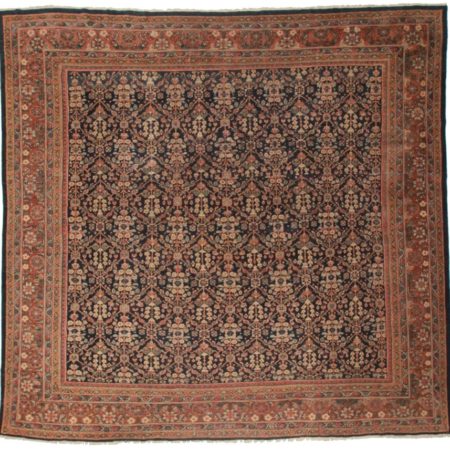 Antique Square Persian Mahal 11x12 Wool Oriental Rug 7569