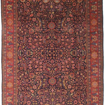 Antique Turkish 9x13 Wool Rug 8167