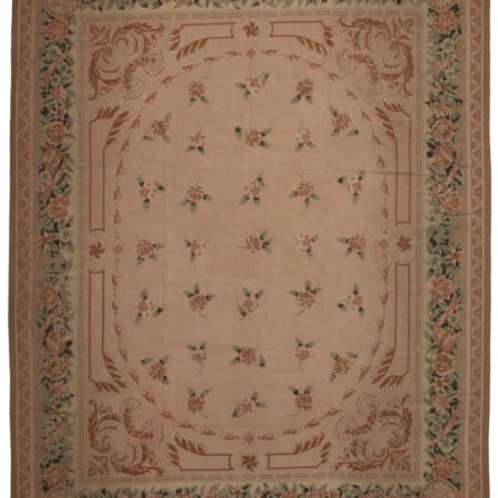 Needlepoint 8 x 10 Flat Woven Rug 4947