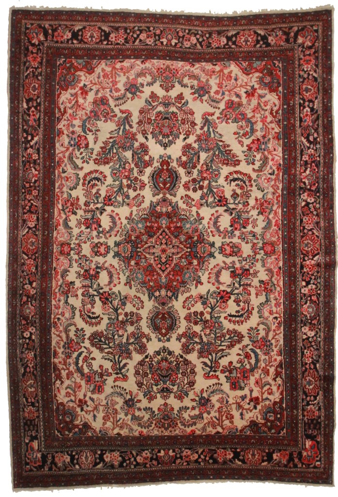 Persian Hamedan 9x13 Oriental Rug 1442