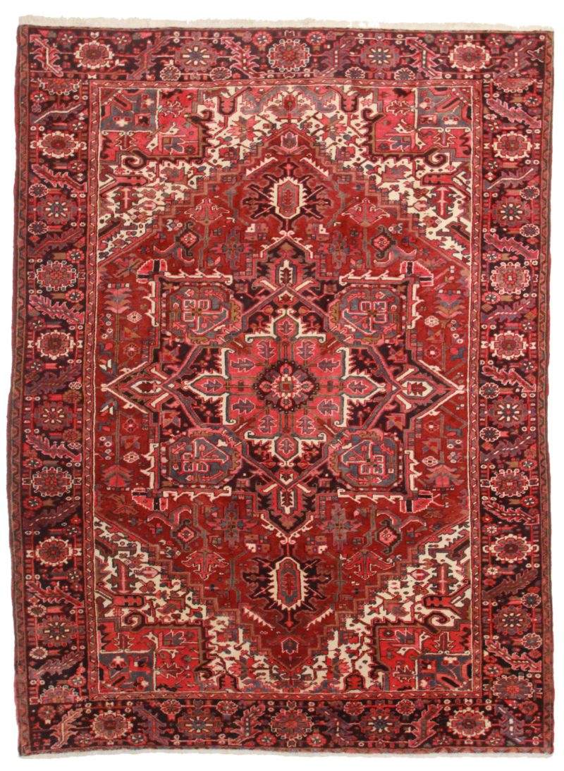 Persian Heriz 8 x 11 Wool Oriental Rug 8069