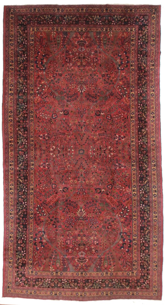 Persian Mashad 10x18 Oriental Rug 4391