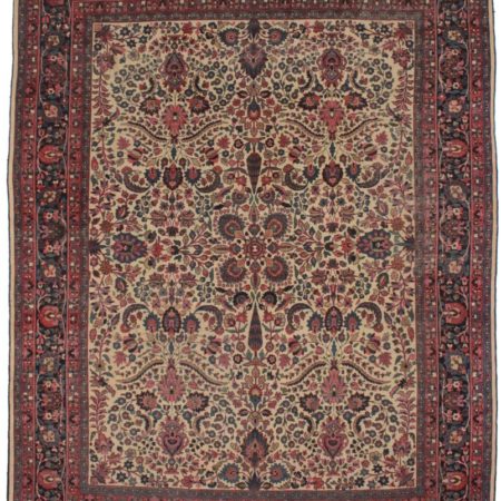 Persian Mashad 9x11 Wool Oriental Rug 7104