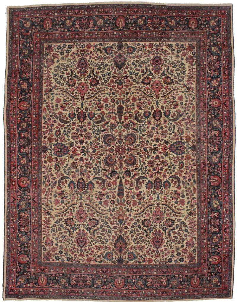 Persian Mashad 9x11 Wool Oriental Rug 7104