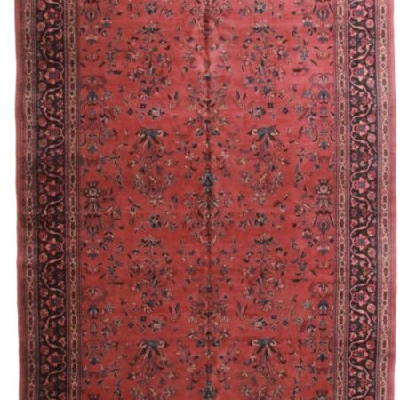 Turkish Sarouk 10 x 23 Wool Oriental Rug 3730