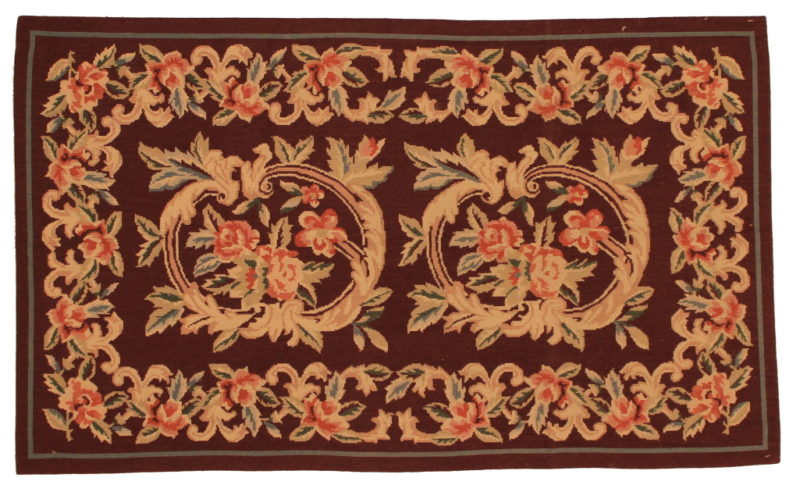 New Wool Chinese Needlepoint 3 x 5 Rug 4955