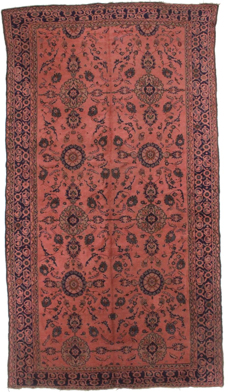 Vintage Turkish 7x12 Oriental Rug 4094