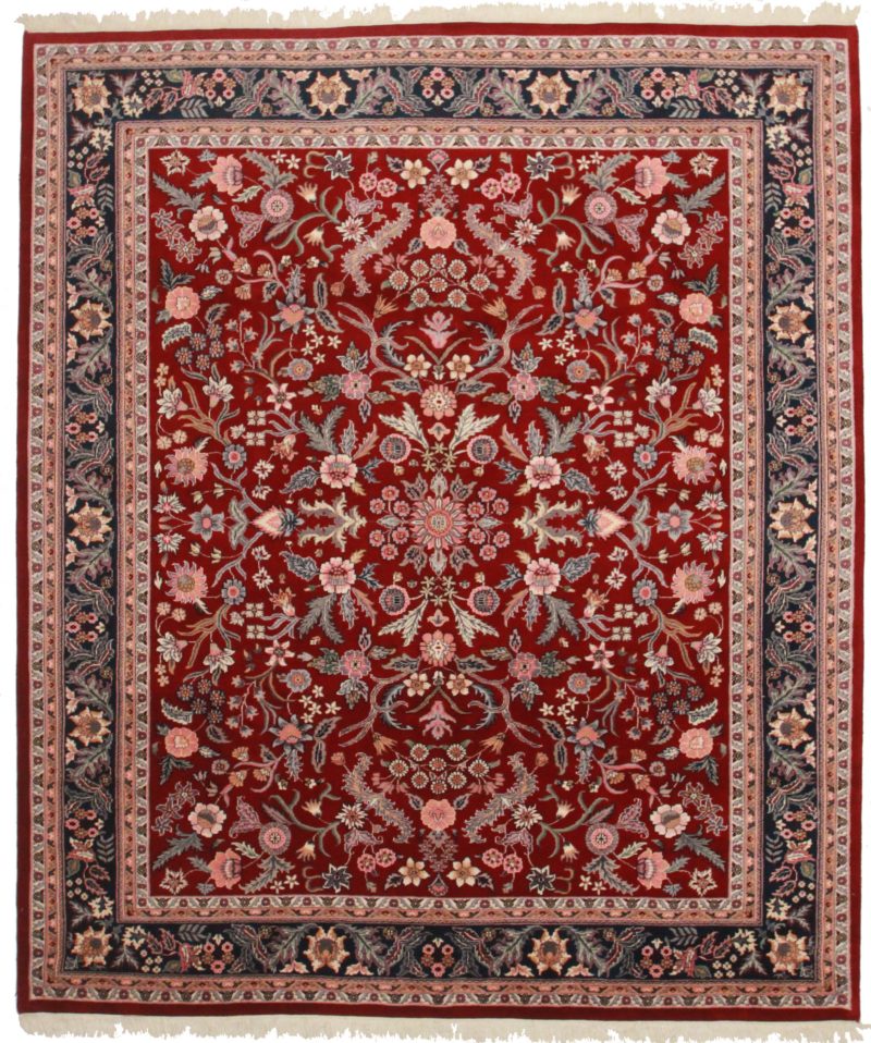 8 x 10 Vintage Wool Persian Design Rug 6636