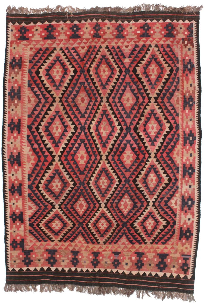 Vintage Afghan Hand Woven Kilim Rug 5669