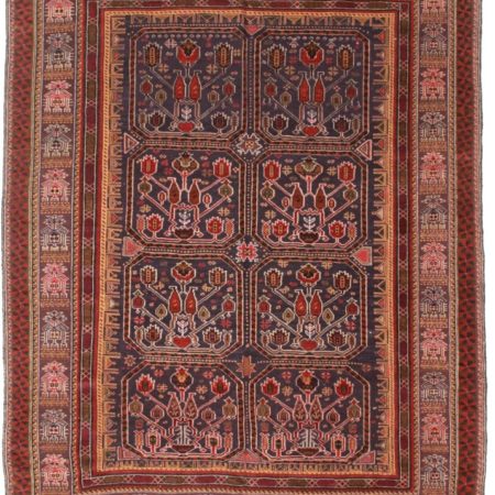 Vintage Soumak 6x9 Area Rug 10313