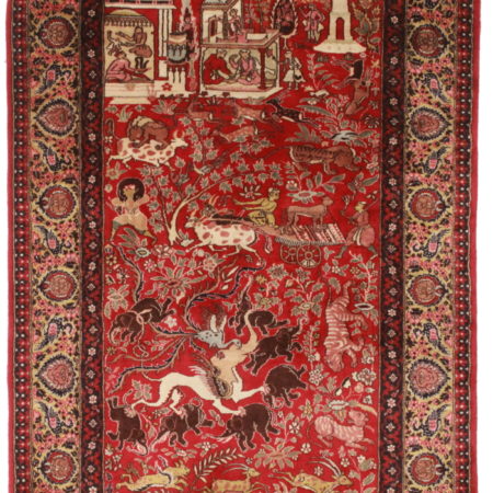 4 x 6 High Quality Wool Persian Tabriz Rug 14272