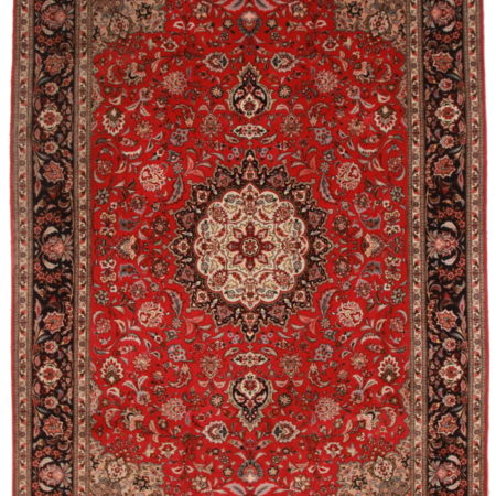 7 x 10 Silk Wool Persian Tabriz Rug 14325