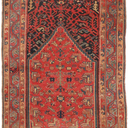 Antique Persian Kurdish Bijar Rug 14305