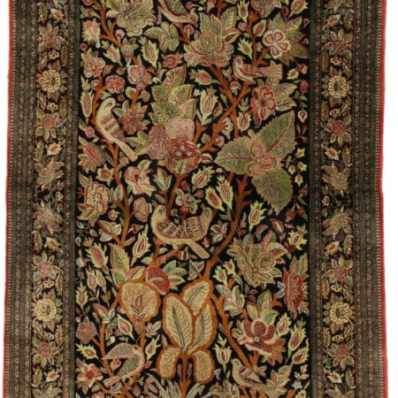 Persian Qum 4 x 7 Silk Area Rug 14369