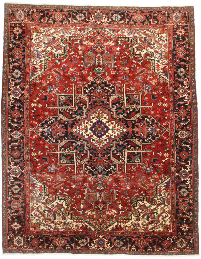 10 x 13 Persian Heriz Rug 14335