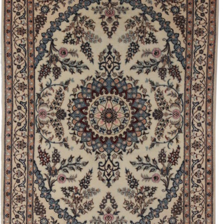 3 x 5 Silk Wool Persian Nain Rug 14282