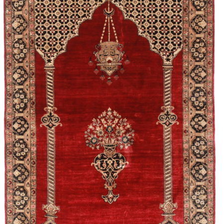3 x 6 Silk Persian Qum Rug 14249