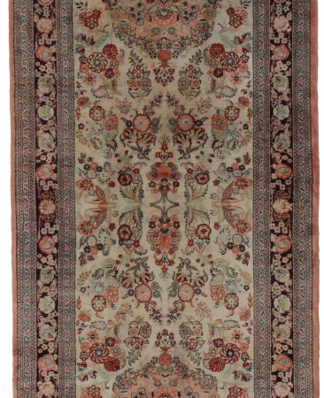 3 x 8 Silk Persian Qum Runner 14192