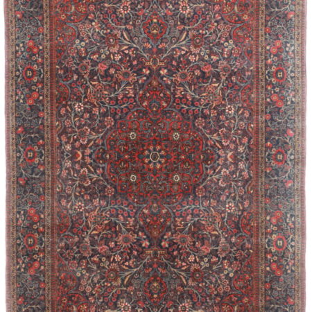 4 x 7 Antique Fine Persian Kashan Rug 14174