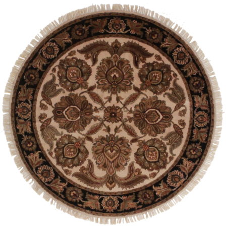 5 Feet Round Persian Design Rug 13146