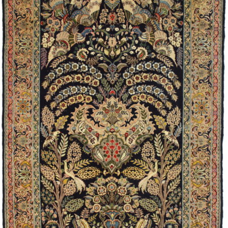 5 x 9 Silk Wool Persian Qum Rug 14355