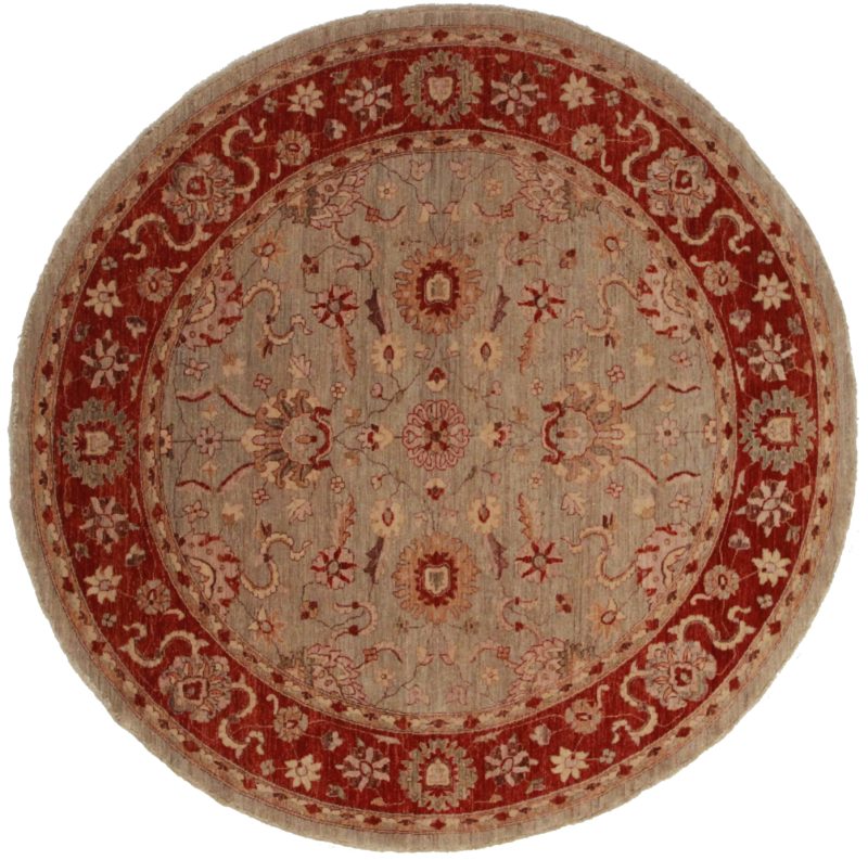 8 Feet Round Persian Design Rug 14030