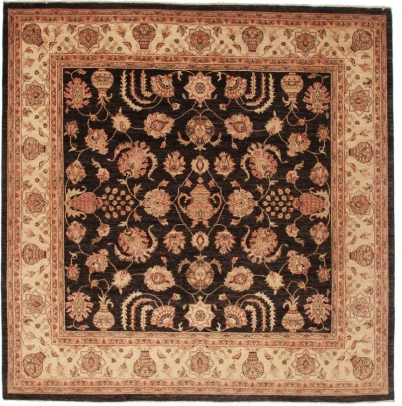 Oushak Style Square Quality Peshawar Rug 13885