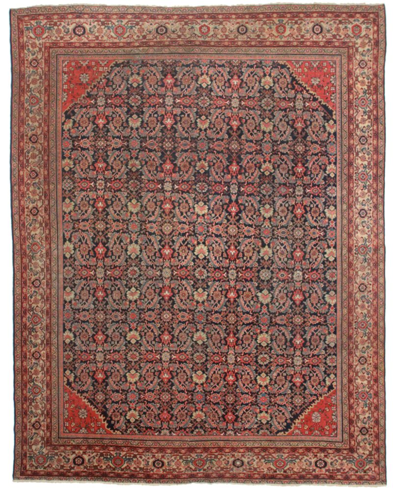 10 x 13 Antique Persian Mahal Rug 13836