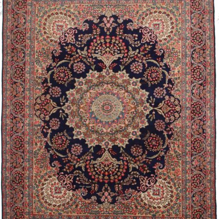 10 x 13 Vintage Persian Kerman Wool Rug 9793