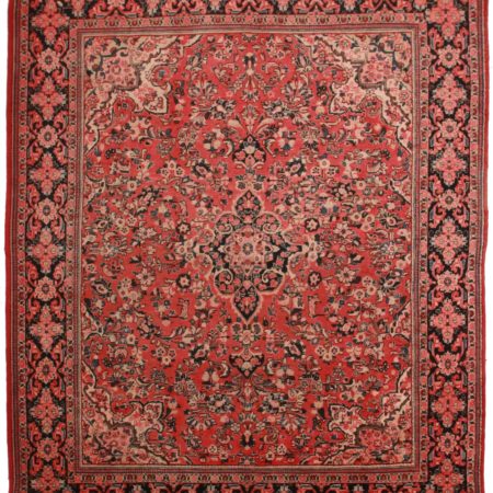 10 x 13 Vintage Persian Mahal Rug 11033