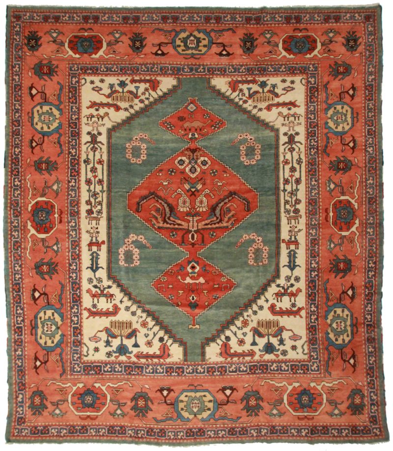 13 x 15 Persian Karajeh Wool Rug 10640