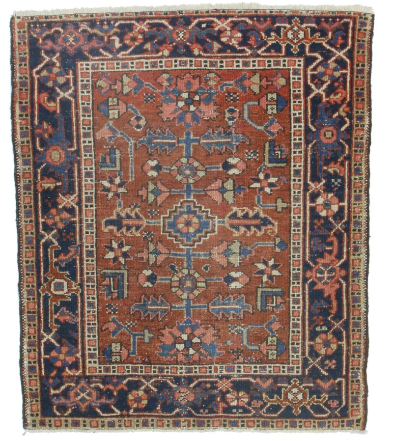 3 x 5 Antique Persian Karajeh Wool Rug 14278