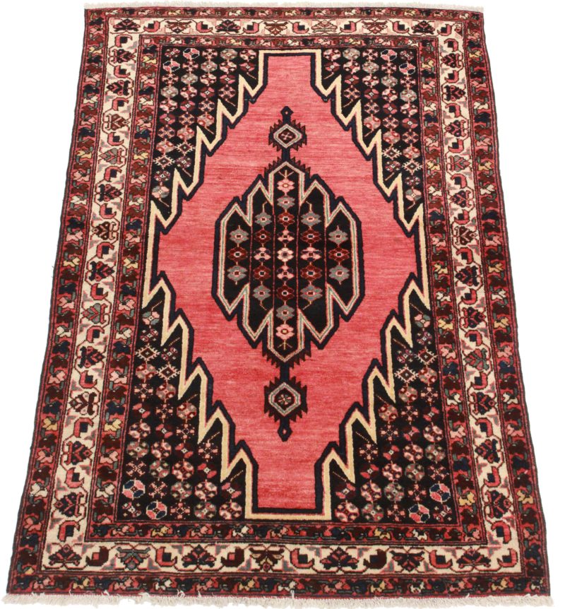 4 x 6 Vintage Rust Persian Hamedan Rug 11014