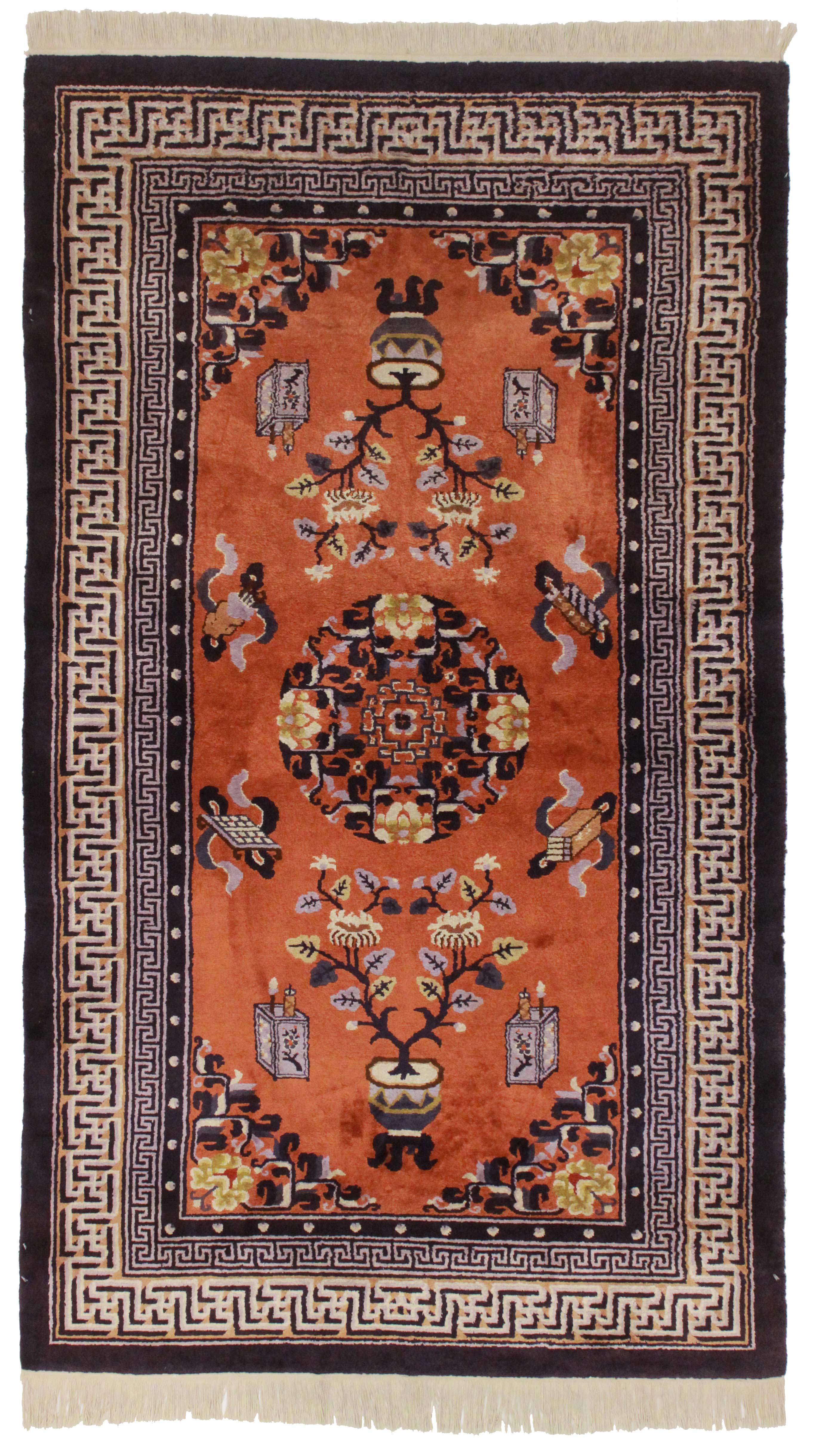 4 x 7 Vintage Silk Chinese Rug 2257 Exclusive Oriental Rugs