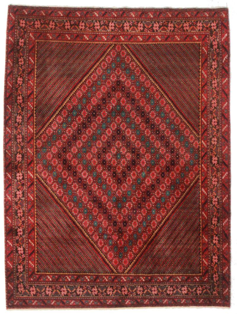 5 x 7 Persian Afshar Wool Rug 14326