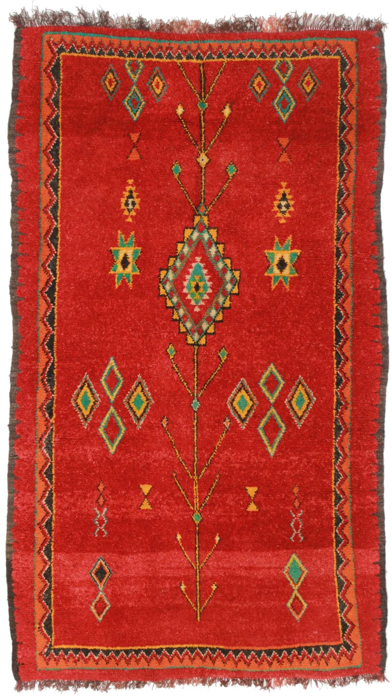 5 x 8 Vintage Moroccan Wool Rug 14336