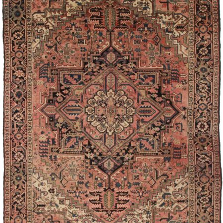 8 x 10 Vintage Persian Heriz Wool Rug 11036