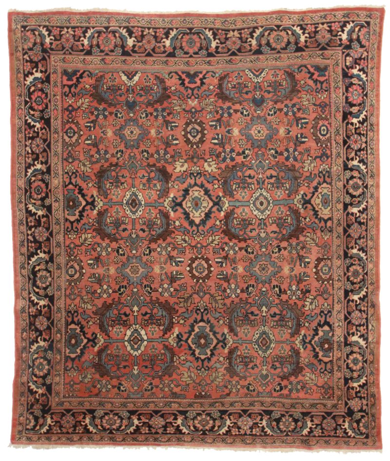 8 x 10 Antique Persian Mahal Wool Rug 12109