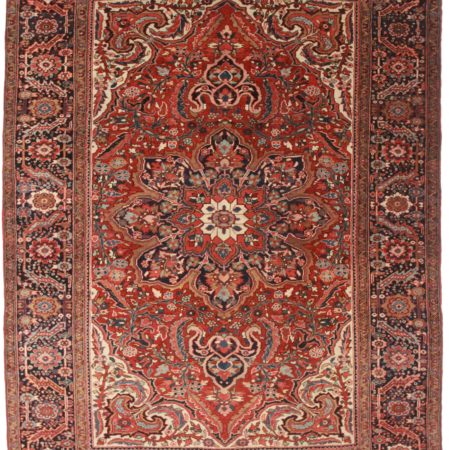 8 x 11 Vintage Persian Heriz Rug 12093