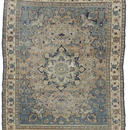 Antique Persian Mashad Wool Rug 12143